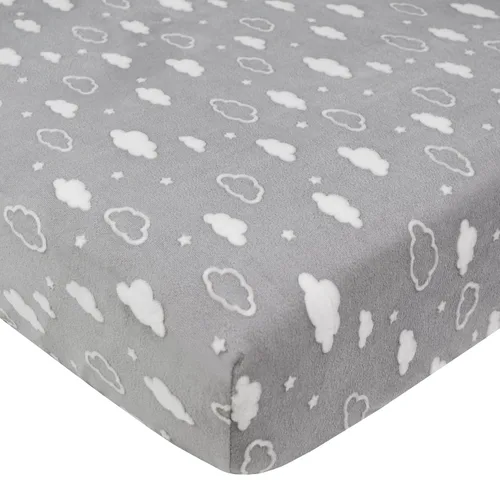 Miniatura 9 de American Baby Company Heavenly Soft - Sábana bajera ajustable de chenilla para cuna de 28" x 52", sábana de chenilla neutral cálida y acogedora