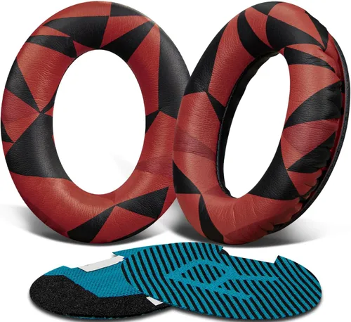 SoloWIT Almohadillas de cuero con proteína para auriculares Bose, almohadillas de repuesto para Bose QuietComfort 15 QC15 QC25 QC2 QC35/Ae2 Ae2i