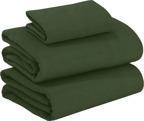 Miniatura 40 de RUVANTI Juego de sábanas de franela 100% algodón tamaño matrimonial - 4 piezas, cálidas, suaves y transpirables, con bolsillo profundo, ropa de cama