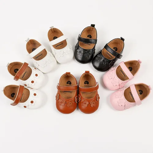 Miniatura 2 de Zapatos planos Mary Jane para bebés y niñas, mocasines de goma, suela suave, zapatos de vestir de princesa para niñas pequeñas