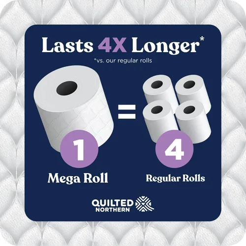Miniatura 6 de Quilted Northern Papel higiénico ultra afelpado, 18 megarrollos = 72 rollos regulares, 3 veces más grueso*, papel higiénico suave de 3 capas