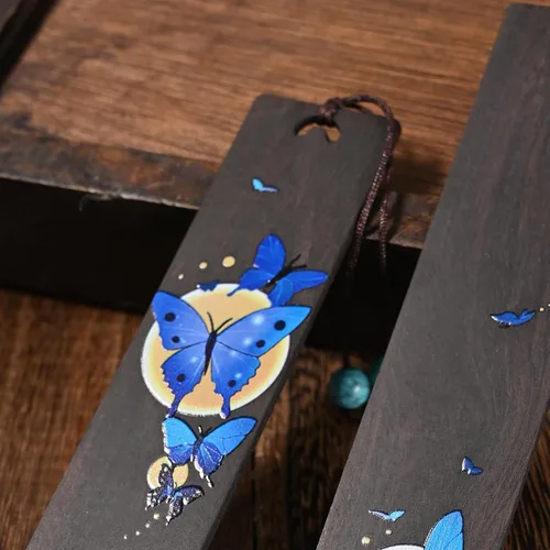 Miniatura 3 de ZQZYMXQ 2 Piezas Marcapáginas de Mariposa Estéticos, Marcadores de Libros para Lectura para Mujeres, Regalos de Mariposa para Mujeres (Mariposa Azul)