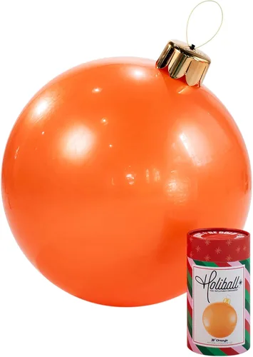 Miniatura 28 de Ornamento Navideño Inflable Holiball – Decoración Definitiva para Interior/Exterior – Reutilizable y Fácil de Almacenar – para Bodas, Fiestas, Plata