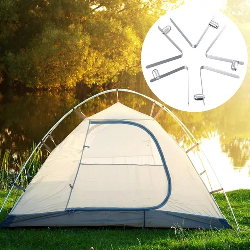Miniatura 4 de SmallCat 20 pines de resorte con botón, clips de poste de acero inoxidable, clips de resorte de paleta de kayak de 0.236 in, accesorios de tubo