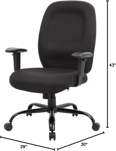 Miniatura 3 de Boss Office Products Silla de trabajo resistente, color negro