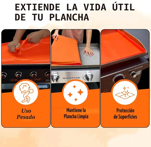 Miniatura 6 de Alfombrilla de silicona prémium de 36 pulgadas para parrilla Blackstone de 36 pulgadas, cubierta de silicona de grado alimenticio resistente, 91 cm