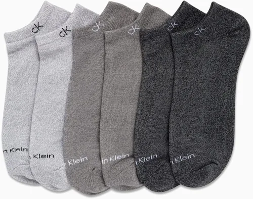 Miniatura 84 de Calvin Klein Calcetines para hombre, mezcla de algodón, acolchados, sin talla, forro de calcetines atléticos (6 unidades)