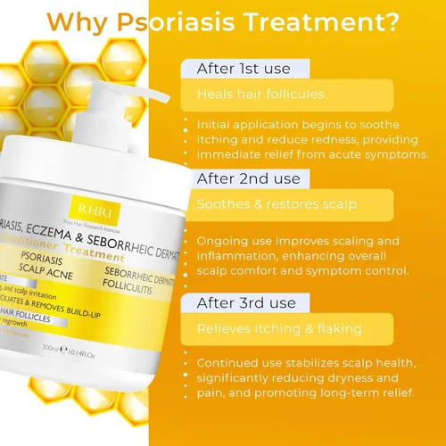 Miniatura 5 de Acondicionador Antifúngico para Psoriasis, Eczema y Dermatitis Seborreica Con Bloqueadores de DHT, Complejo Mineral y Aceite de Árbol de Té