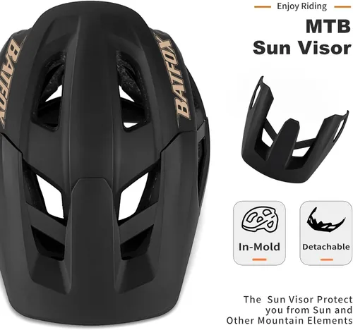 Miniatura 5 de NTA 8776 E-Bike & Mountain Bike - Casco para adultos y jóvenes, casco de ciclismo E-MTB para hombres y mujeres (20.5-23.6 in)