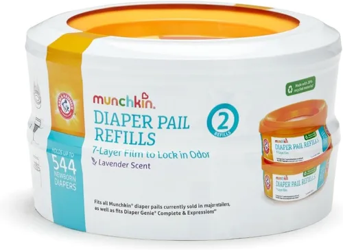 Miniatura 7 de Munchkin® Arm & Hammer - Anillos de repuesto para cubos de pañales, capacidad para hasta 272 pañales para recién nacidos, 1 paquete