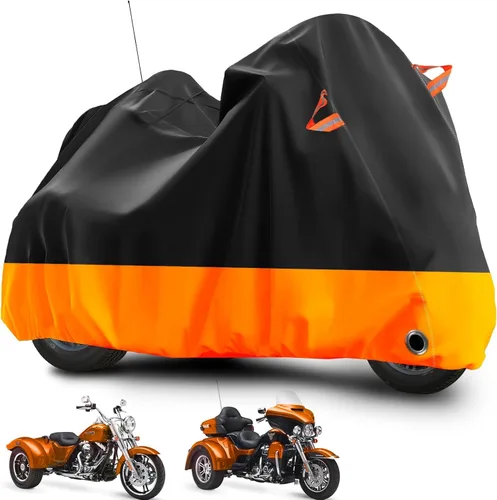 Miniatura 8 de Cubierta para motocicleta Tokept, impermeable para todas las estaciones y protección solar al aire libre, tamaño hasta 96 pulgadas