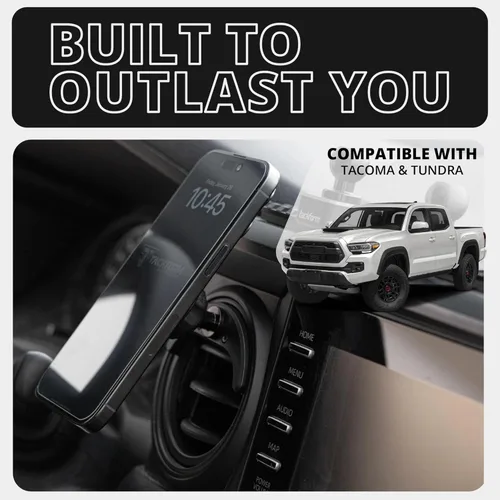 Miniatura 2 de Tackform Link - Soporte magnético de carga inalámbrica para teléfono, compatible con MagSafe, Toyota Tacoma 2016-2023 y Toyota Tundra 2014-2021