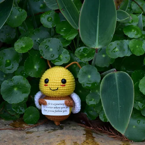 Miniatura 9 de Divertida, linda y pequeña figura de ganchillo, animales, vida positiva, patata, tomate, berenjena, cebolla, creativa, sujeta tarjeta, regalo
