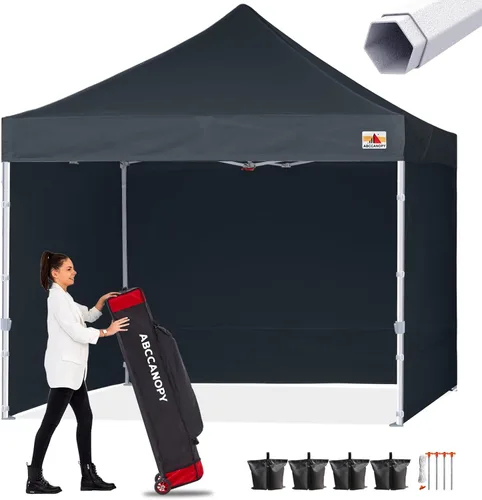 Miniatura 13 de ABCCANOPY - Tienda de campaña con dosel de primera calidad, sombra instantánea comercial, 10 x 15, serie premium, gris