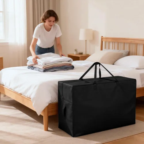 Miniatura 8 de Bolsas de almacenamiento plegables para colchón, funda de colchón de espuma viscoelástica triple, bolsa de transporte portátil para colchones de 4