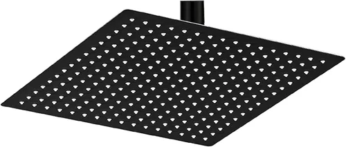 BESy Cabezal de ducha de lluvia de 12 pulgadas, cabezal de ducha de baño cuadrado de 12" de lluvia y alta presión de acero inoxidable, ultra fino de