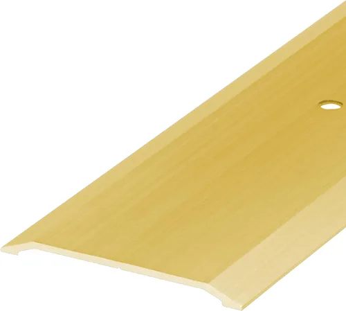 Miniatura 3 de M-D Building Products 09563 1-3/4 pulg. x 1/8 pulg. x 36 in. Umbral de perfil plano de aluminio dorado para puertas interiores