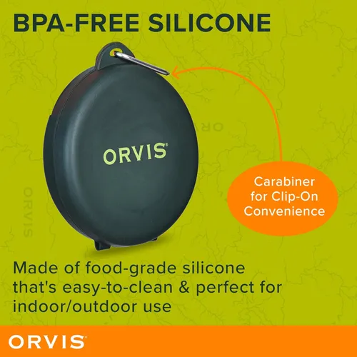 Miniatura 5 de Orvis Comedero plegable de viaje para mascotas con plato de comida y agua, 2 en 1, sin BPA, silicona de grado alimenticio, cuencos de viaje