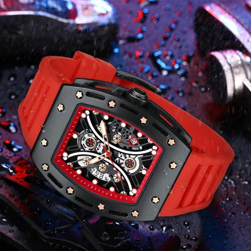 Miniatura 3 de MF MINI FOCUS Watch Wristwatch Fashion Hollow Big Dial Luminous Waterproof Sport Analog Quartz Business Mens Watches Silicon Strap Dress Watch