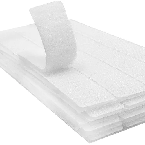 Miniatura 28 de Tiras adhesivas para tela (6 pies x 3/4 pulgadas), se pegan sin coser ni planchar, para ropa y cortinas, cinta de dobladillo de doble cara