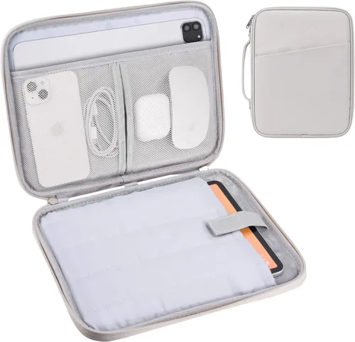Miniatura 9 de Funda de transporte para iPad de 9 a 11 pulgadas, bolsa acolchada para tableta de viaje para iPad Pro de 11 pulgadas (M4), iPad 10.9