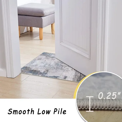 Miniatura 5 de vivorug Alfombras de área de 5 x 7 pies – Alfombra ultrafina lavable con parte trasera antideslizante, ideal para sala de estar, dormitorio