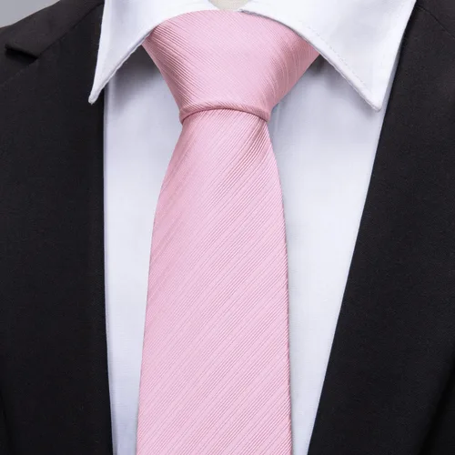 Miniatura 46 de Barry.Wang Juego de corbatas para hombre, corbata de seda a rayas, tejido a cuadros, gemelos formales, negocios, boda