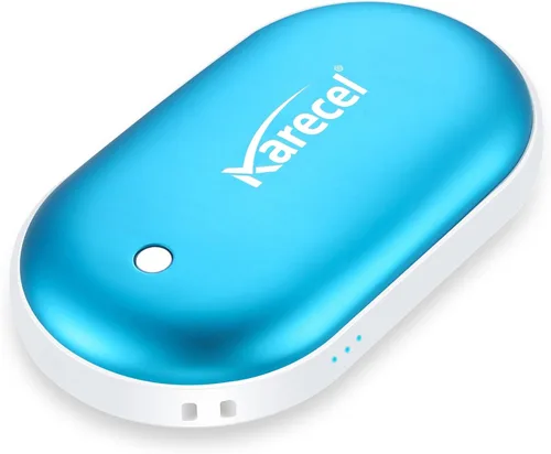 Miniatura 9 de Karecel - Calentador de manos recargable, calentador de manos eléctrico de 5200 mAh de doble cara con calentamiento instantáneo, banco de energía