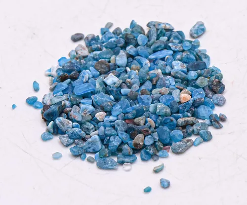 Miniatura 7 de Piedras pequeñas de apatita azul intenso, 7.05 oz (7 onzas), piedras preciosas pulidas, piedras preciosas naturales brillantes, muestras minerales