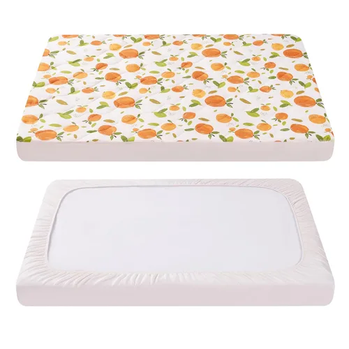 Miniatura 10 de TILLYOU Sábana para Corralito - Protector Acolchado Suave para Cuna, Protector de Colchón para Niños Pequeños con Bolsillo Profundo de 1''-3