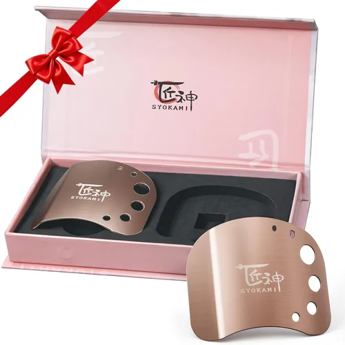 SYOKAMI Protectores de dedos de acero inoxidable para cortar alimentos, protectores de dedos para cortar como regalo para pareja, mujeres o mamá con