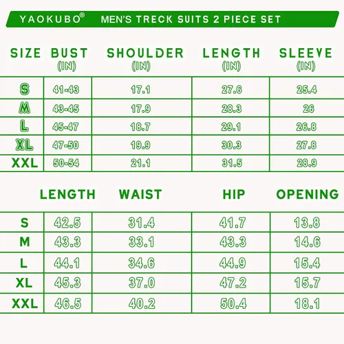 Miniatura 5 de YAOKUBO Sweat suits men Tracksuits 2 Piece sets Athletic Jogging suits Casual Outfits for men