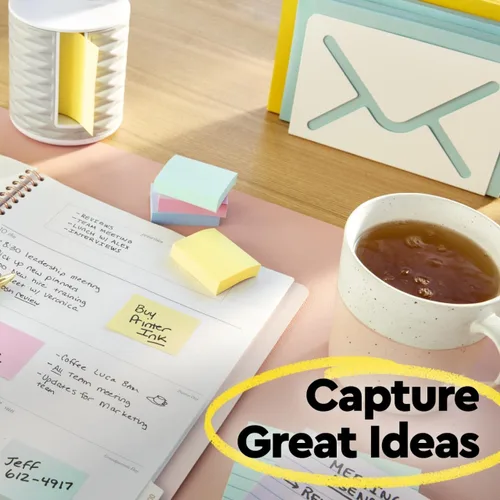 Miniatura 5 de Post-it Notas, 3 x 3 pulgadas, 100 hojas por bloc Amarillo canario 24 blocs, paquete de 8