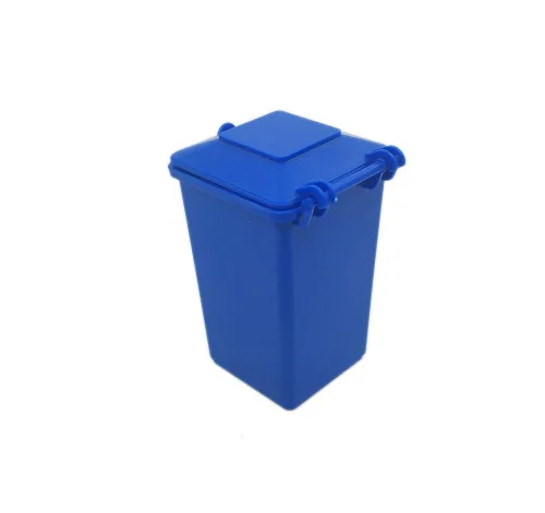 Miniatura 4 de Juego de basura automotriz de 3 colores ABS plástico pequeño cubo de basura camión de basura juguete