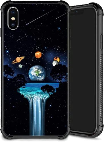 Miniatura 24 de Funda compatible con iPhone Xs, diseño de plexiglás X para niños y hombres, diseño de lobo malo, a prueba de golpes, antiarañazos, para iPhone X/Xs