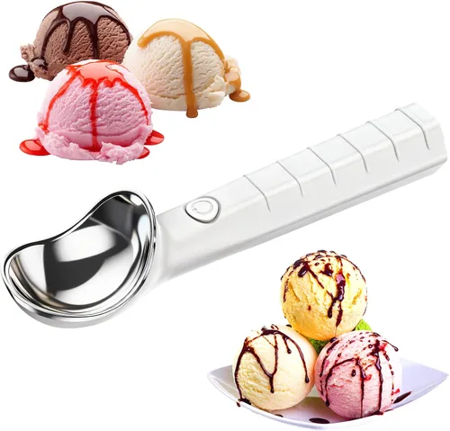 Miniatura 8 de Cuchara de helado calentada USB recargable eléctrica Cuchara de helado de 2000 mAh batería calienta a 158 °F para helado duro Ip67 impermeable