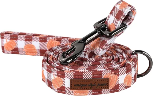 Miniatura 12 de Collar de perro de algodón con lazo floral a cuadros de Unique Style Paws, collar de perro colorido con lazo para perros pequeños, medianos y Plaid