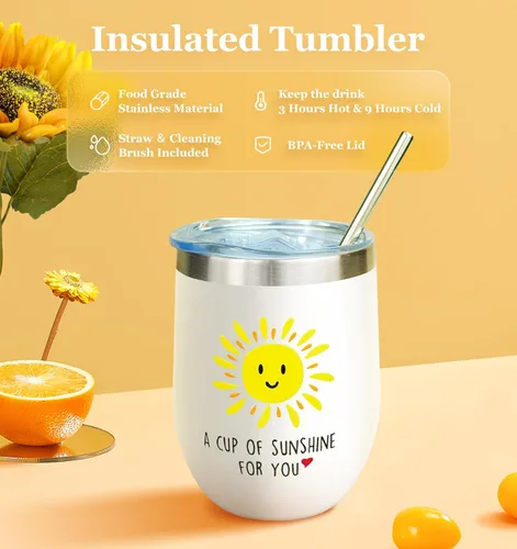 Miniatura 4 de Regalos de girasol para mujer, regalo de cumpleaños para mujeres, regalo de envío de sol, regalos de agradecimiento, paquete de cuidado, pensando