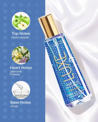 Miniatura 3 de Luxe Perfumery Aqua Moon - Perfume en bruma para el cabello y el cuerpo, almizcle floral afrutado con manzana verde, jazmín y fresia, aceite de coco