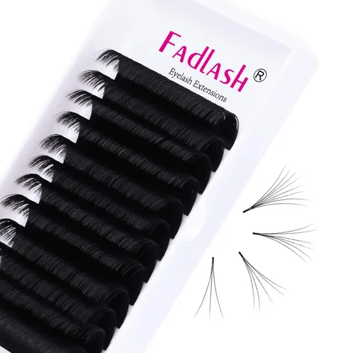 Miniatura 27 de FADLASH Extensiones de pestañas con rizo D, 0.07 mm, bandeja mixta fácil de usar, pestañas de volumen 2D-10D, autoaplicables, 15-20 mm