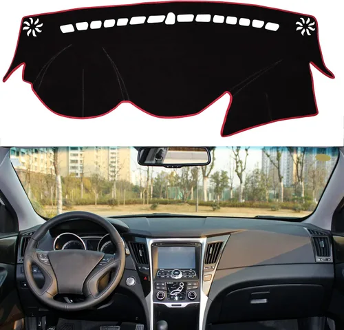 Miniatura 8 de para Hyundai Sonata 2011 2012 2013 2014 Funda para salpicadero, Funda para consola central, Alfombrilla para salpicadero, Protector de alfombra