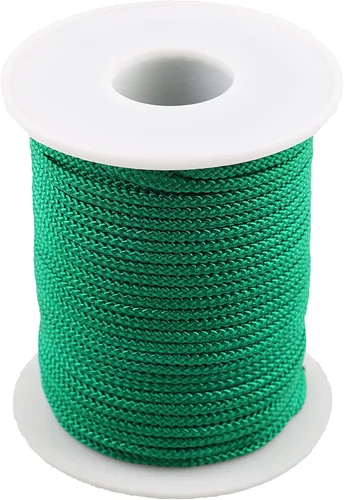 Miniatura 13 de Cuerda de hilo de nailon para jardinería, pulseras trenzadas, manualidades (0.039 in-394 pies, café)
