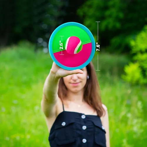 Miniatura 9 de Ayeboovi Juego de pelota para tirar y atrapar, juguetes al aire libre para niños, juegos de patio, juguetes de playa, juegos al aire libre