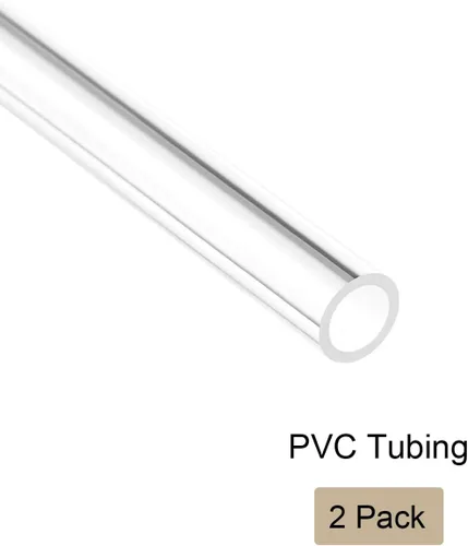 Miniatura 5 de Tubo de PVC transparente Tubo rígido de plástico Tubería redonda, [para iluminación, acuario, pecera] - 0.354 in de diámetro interior x 0.394 in