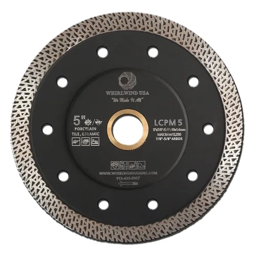 Miniatura 7 de LCPM - Hojas de diamante para sierra de azulejos de borde continuo de alta calidad, súper finas de 4.5 pulgadas, para cortar azulejos de porcelana