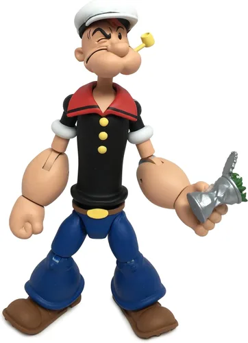Miniatura 12 de Boss Fight Studio Bluto Popeye The Sailor Man Classics Wave 1 Figura de acción coleccionable – Figura altamente articulada con accesorios que