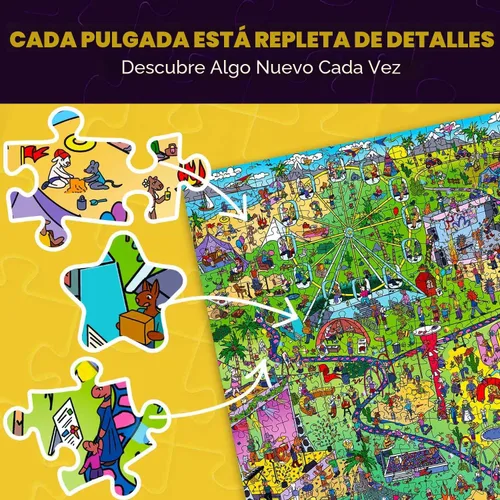 Miniatura 4 de QUOKKA Rompecabezas de 1000 piezas para adultos y adolescentes – Rompecabezas de adultos con animales y secretos ocultos y audiocuento – Juego