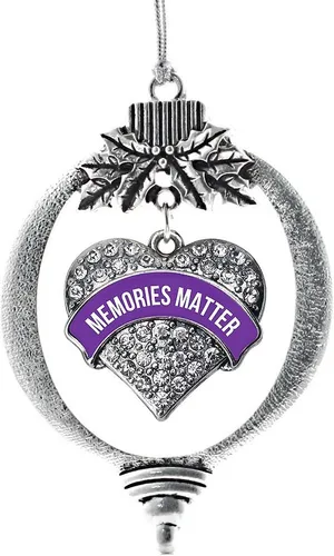 Miniatura 71 de Inspired Silver - Adorno con dije de hermana gemela - Adornos navideños de plata con circonitas cúbicas