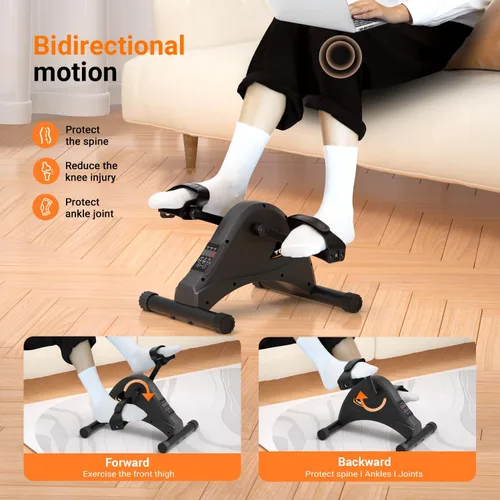 Miniatura 3 de TODO Mini bicicletas de ejercicio con pedal motorizado, para debajo del escritorio, para rehabilitación y terapia física de piernas de brazo