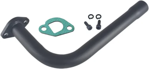Tubo de escape mejorado con rosca hembra para Predator 212cc 196cc Go Kart y Mini Bike, para Coleman Powersports CT200U, CT200U-EX, BT200X Negro